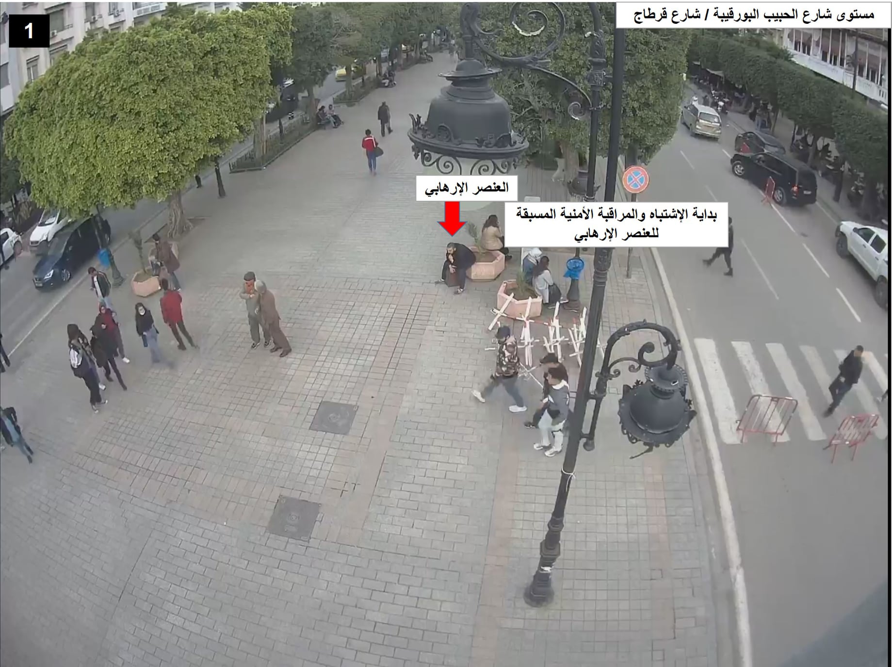 في الردّ على المشككين/ وزارة الداخلية تنشر صور جديدة عن المراقبة الامنية للارهابي في شارع الحبيب بورقيبة