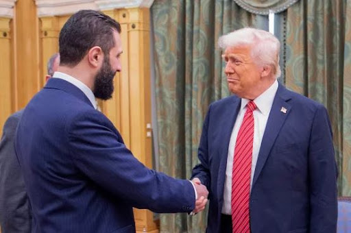 ابو محمد الجولاني مع دونالد ترامب