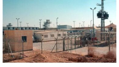 نشطاء أسطول الصمود أمام محكمة خاصة في سجن سهرونيم بصحراء النقب