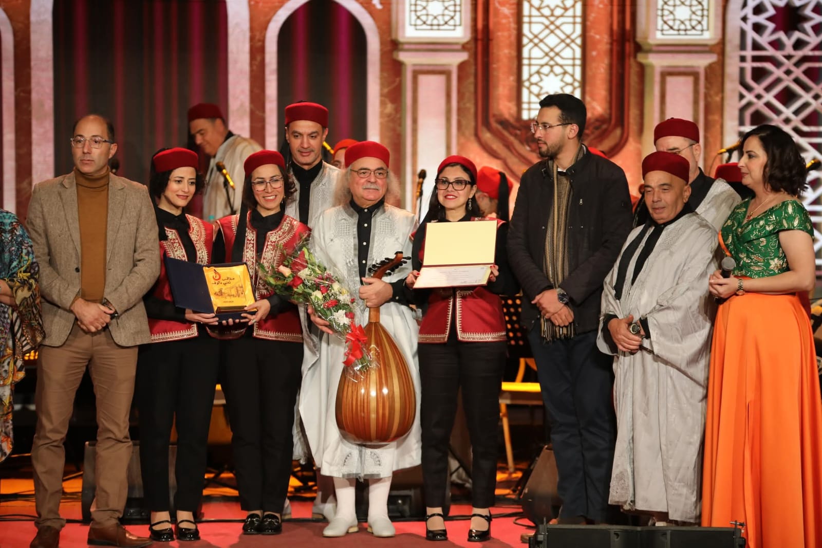 الأستاذ أحمد رضا عباس مع جمعية مالوف تونس باريس