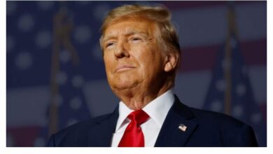 Donald Trump annonçant un plan de paix au Moyen-Orient à la Maison Blanche