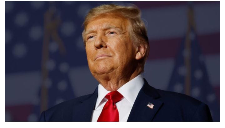 Donald Trump annonçant un plan de paix au Moyen-Orient à la Maison Blanche