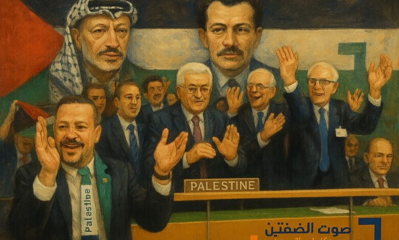 Assemblée générale de l’ONU votant la Déclaration de New York sur la Palestine en septembre 2025