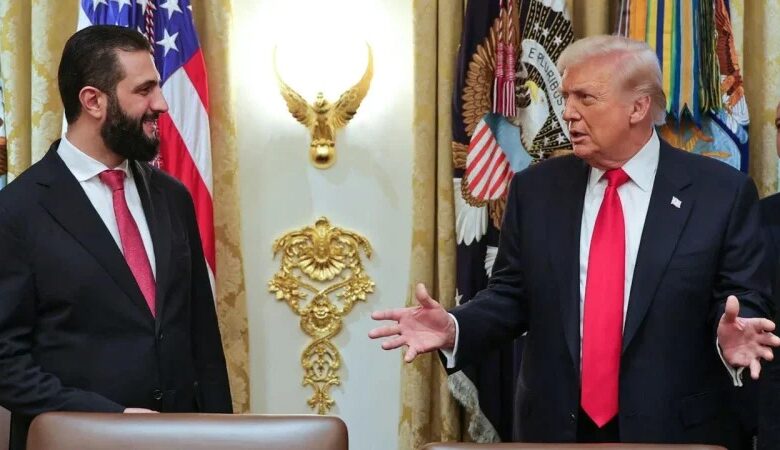 Ahmad al charaa & Donald Trump