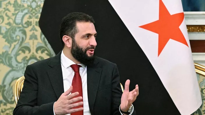 président syrien par intérim Ahmed al-Charaa