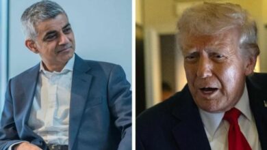 الرئيس الأمريكي دونالد ترامب يهاجم عمدة لندن صادق خان ويصفه بأنه من أسوأ رؤساء البلديات في العالم.