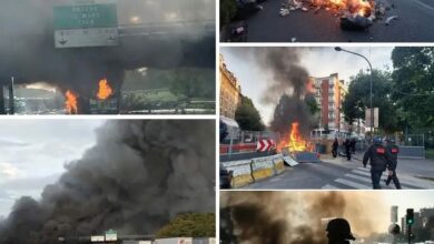 احتجاجات واسعة في فرنسا تحت شعار 'لنغلق كل شيء' ضد سياسات الحكومة التقشفية