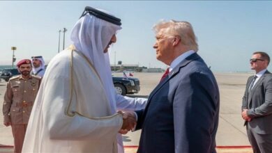 الرئيس الأمريكي دونالد ترامب يجتمع مع رئيس وزراء قطر الشيخ محمد بن عبد الرحمن آل ثاني