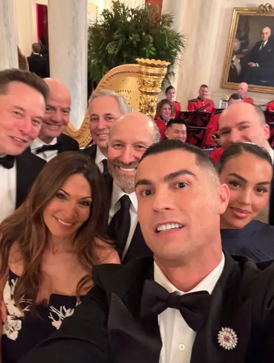 رونالدو وإيلون ماسك في مأدبة عشاء ترامب مع ولي العهد السعودي