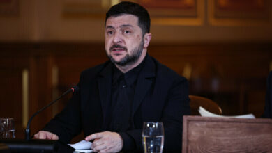 الرئيس الأوكراني فلاديمير زيلينسكي